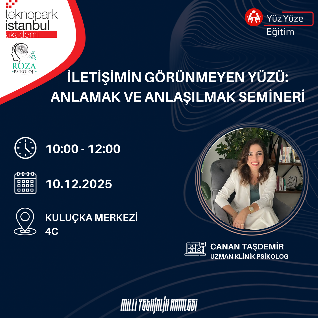 İLETİŞİMİN GÖRÜNMEYEN YÜZÜ: ANLAMAK VE ANLAŞILMAK SEMİNERİ